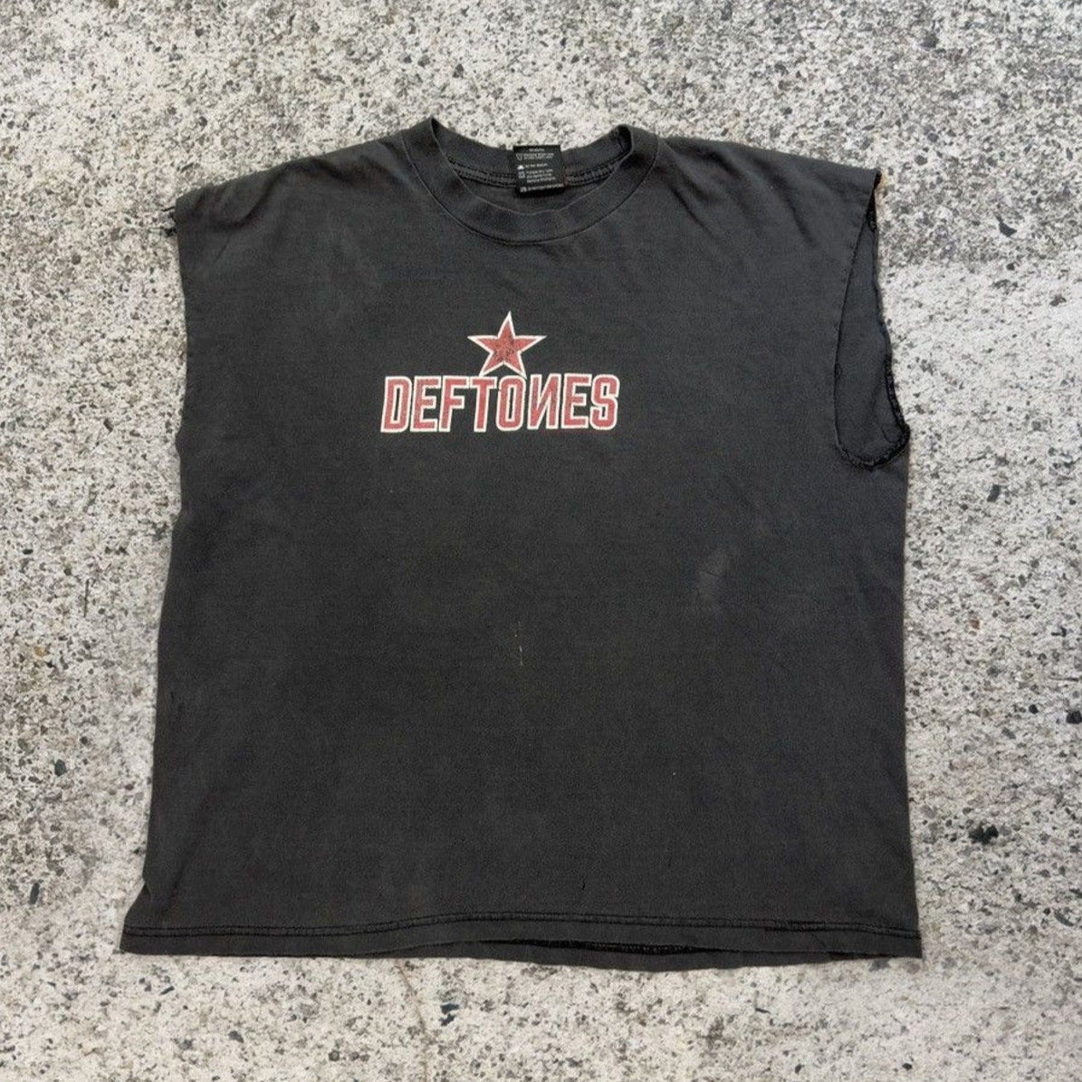 Camiseta sin mangas con la estrella soviética de Deftones de los años 90