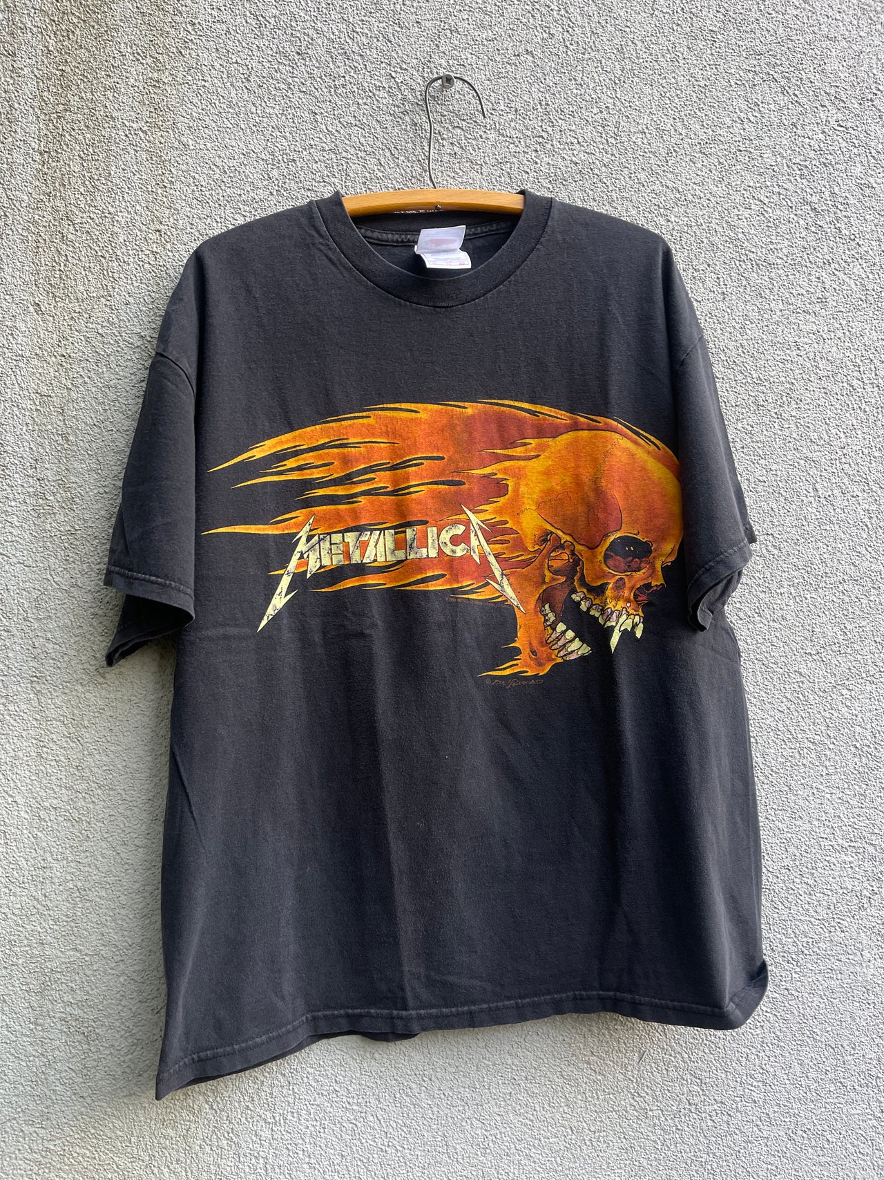 1990年代メタリカ プッシュヘッド ツアーTシャツ