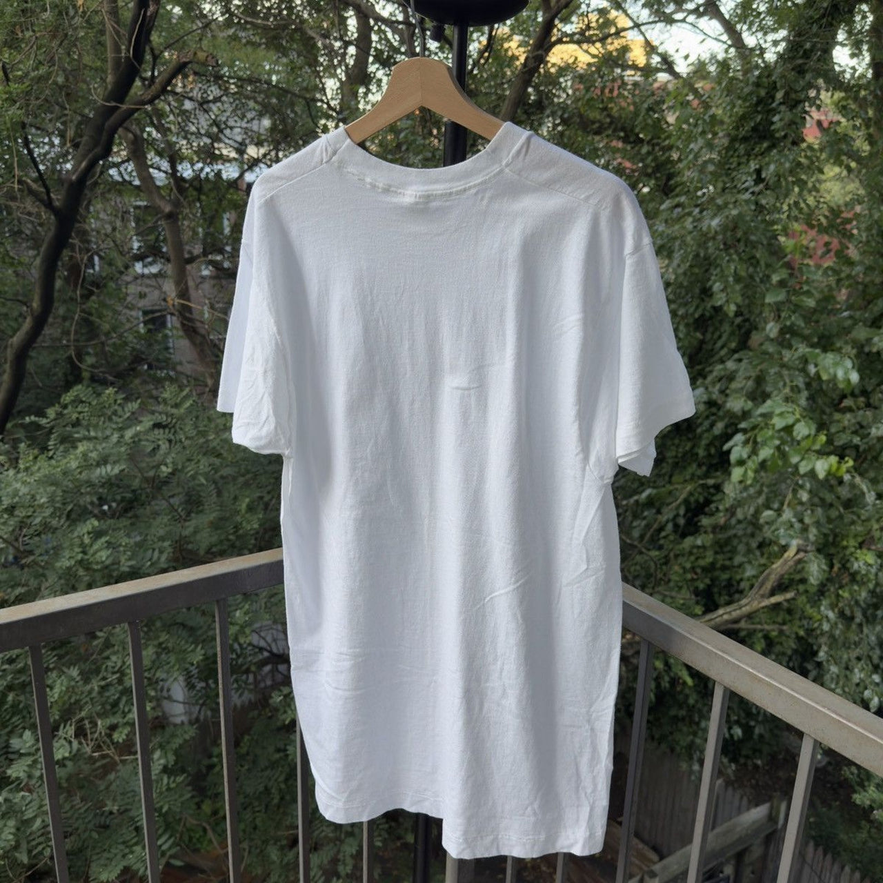 1980s Blank White Paper Thin Tee