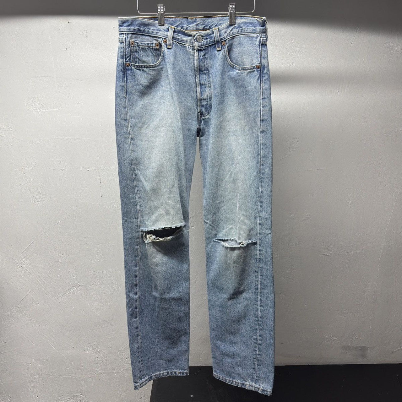 1990s Levi's 501 Faded Distressed Jeans - Made in USA
