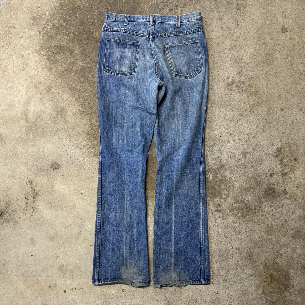 1970s Dickies Bootcut Flare Jeans Thrashed