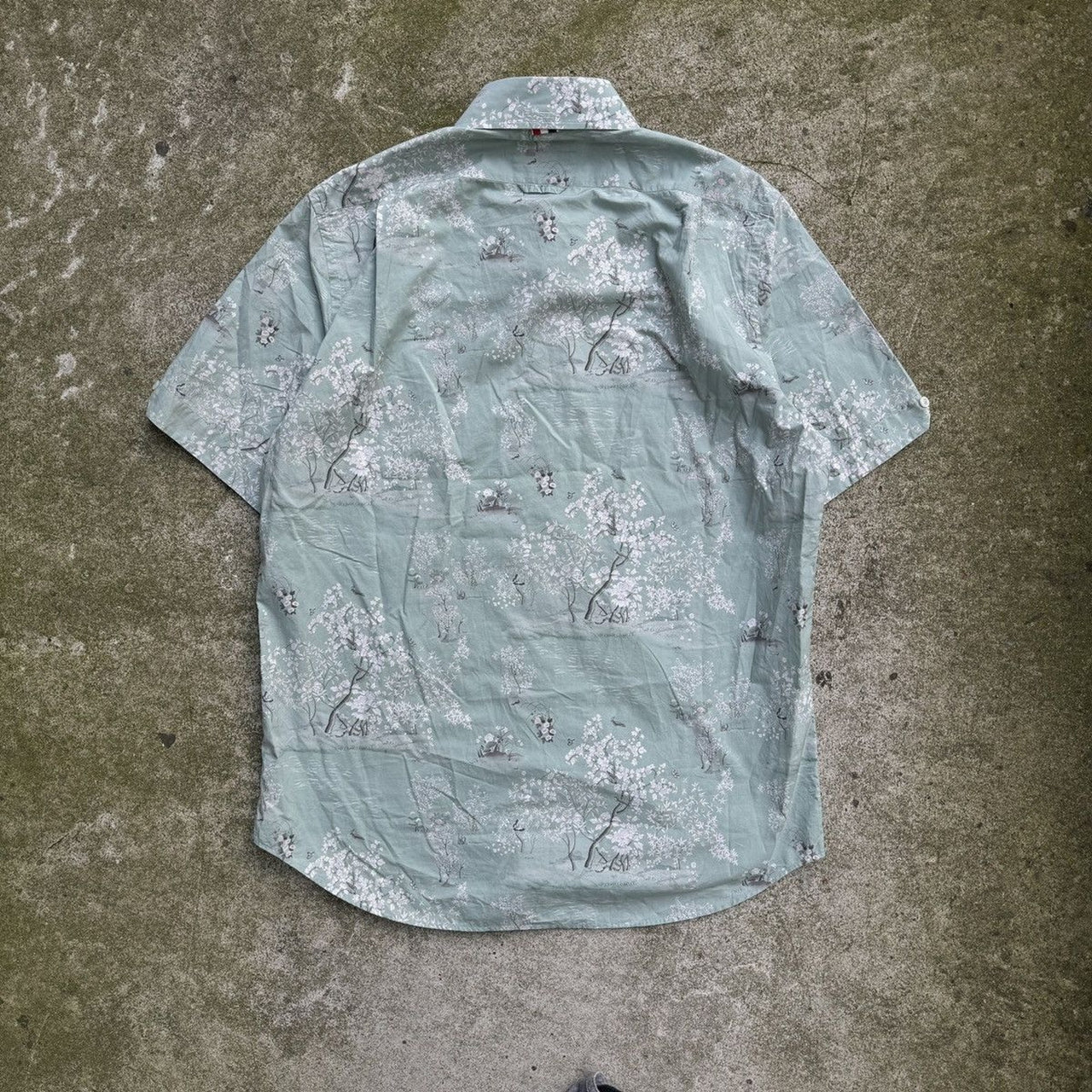 CAMISA DE TOILE DE POPELINA DE ALGODÓN VERDE DE THOM BROWN