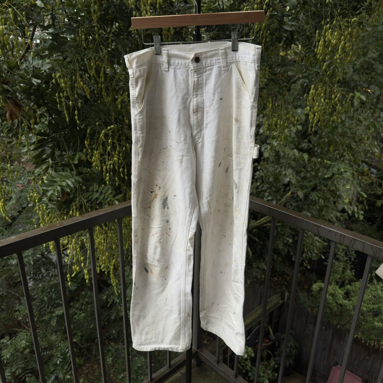 1980s Sears Faded Paint Splattered Carpenter Work Pants