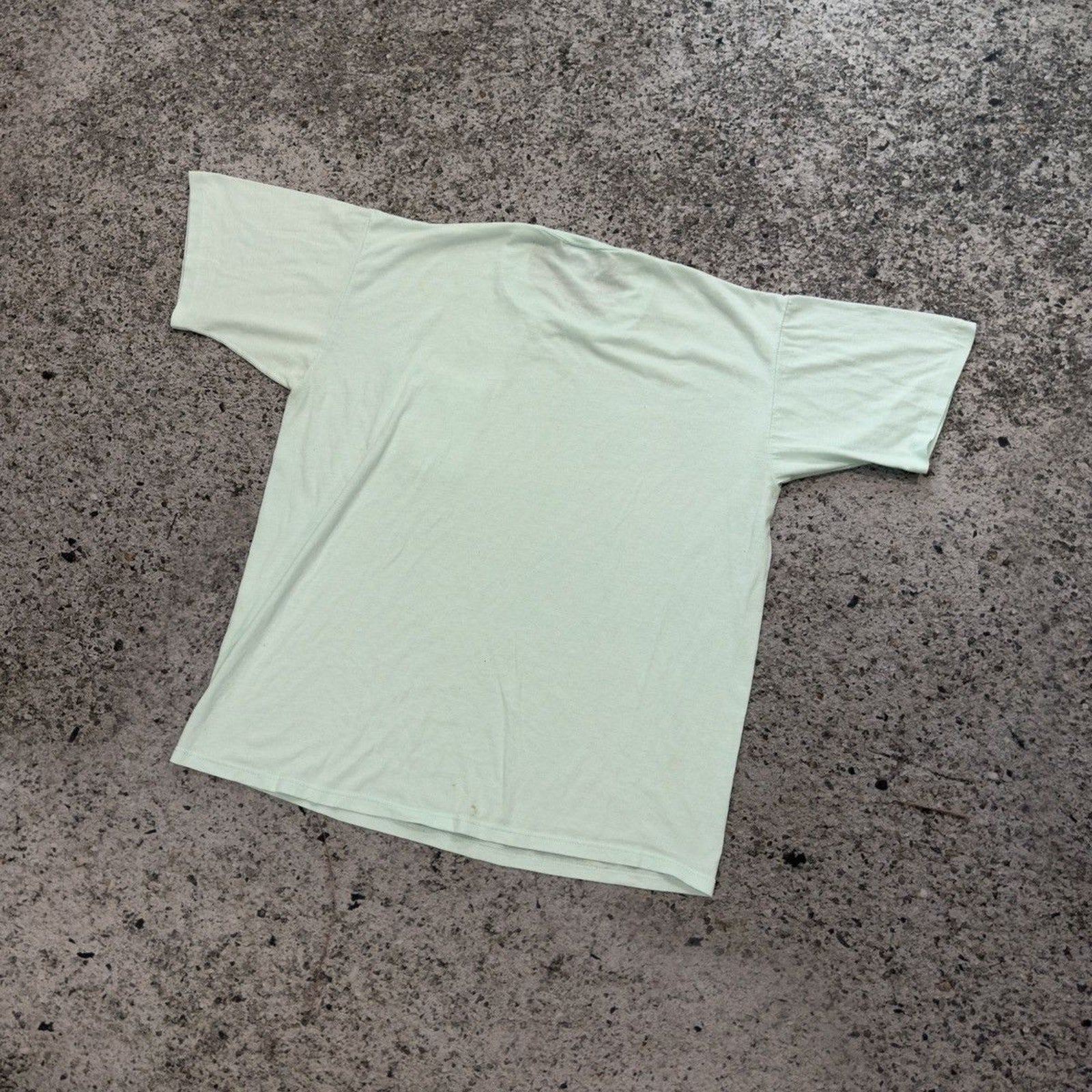 vintage 90s blank white single stitch made in usa pocket tee shirt