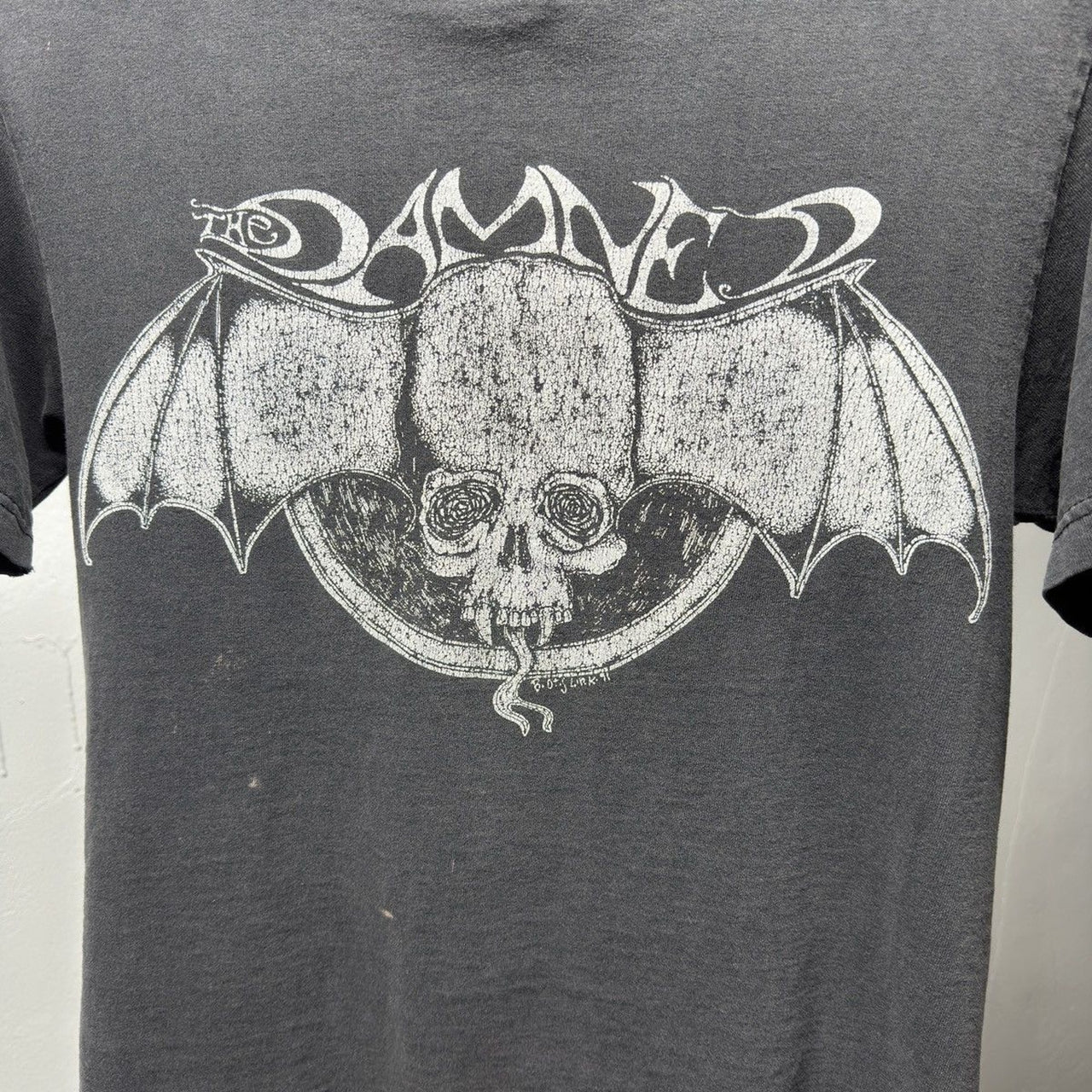1990s The Damned Thrashed Faded Distressed Band Tee