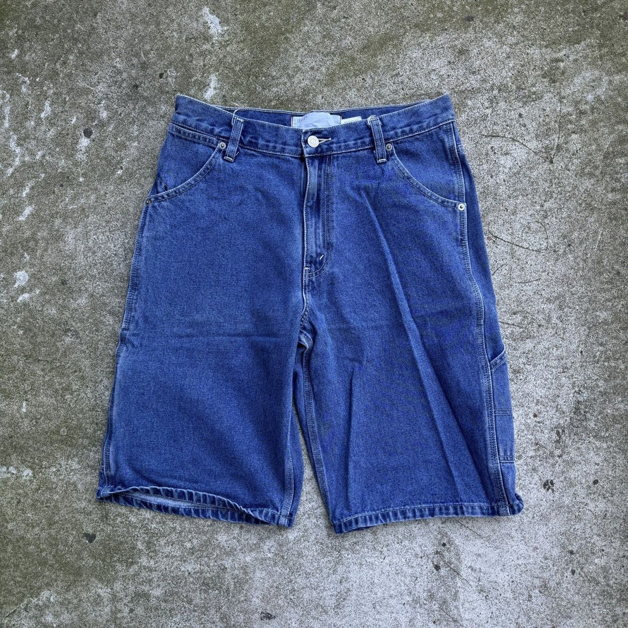 2002 Levi's Baggy Carpenter Cargo Skater Denim Jean Shorts
