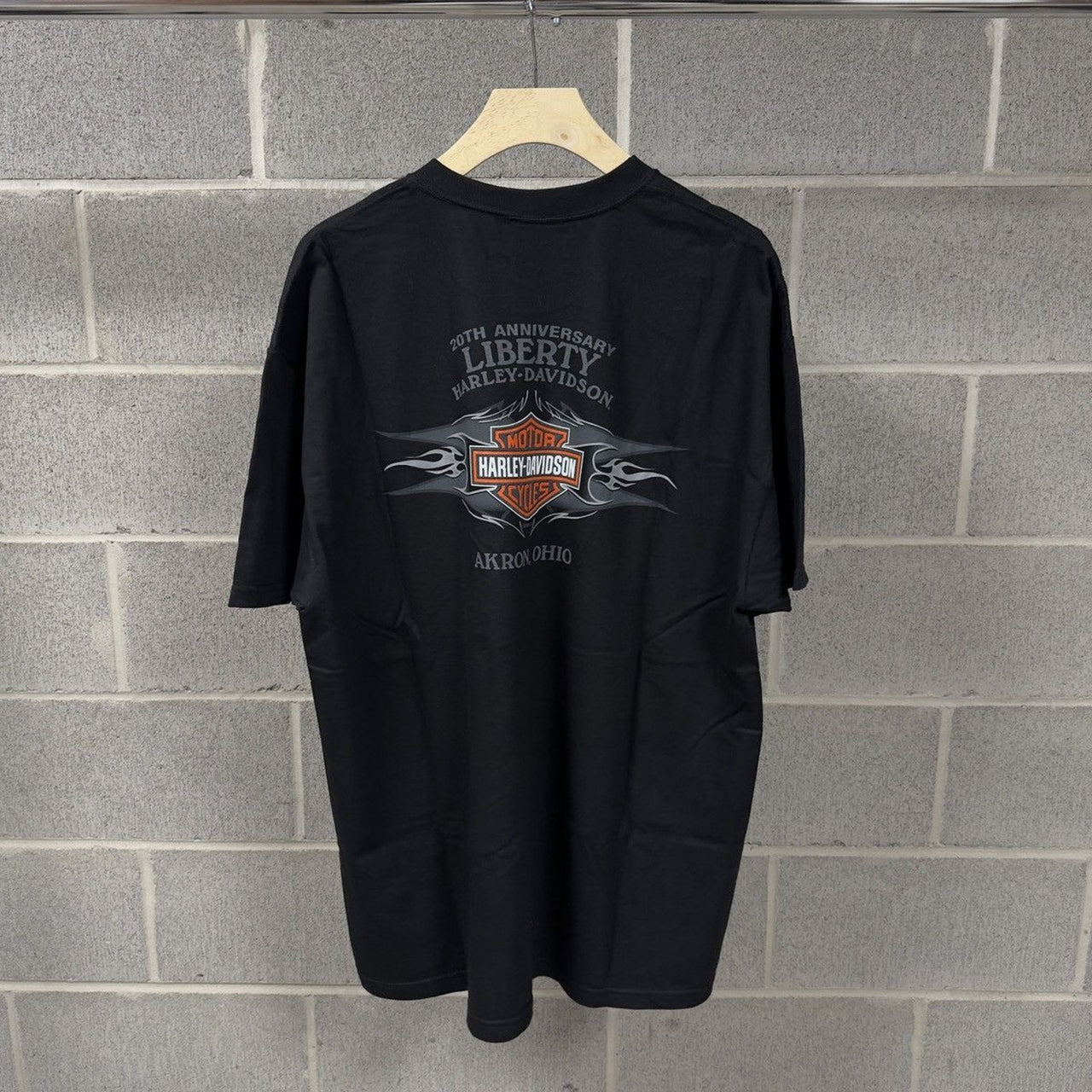 2000s Harley Davidson Ace Flame Pocket Tee