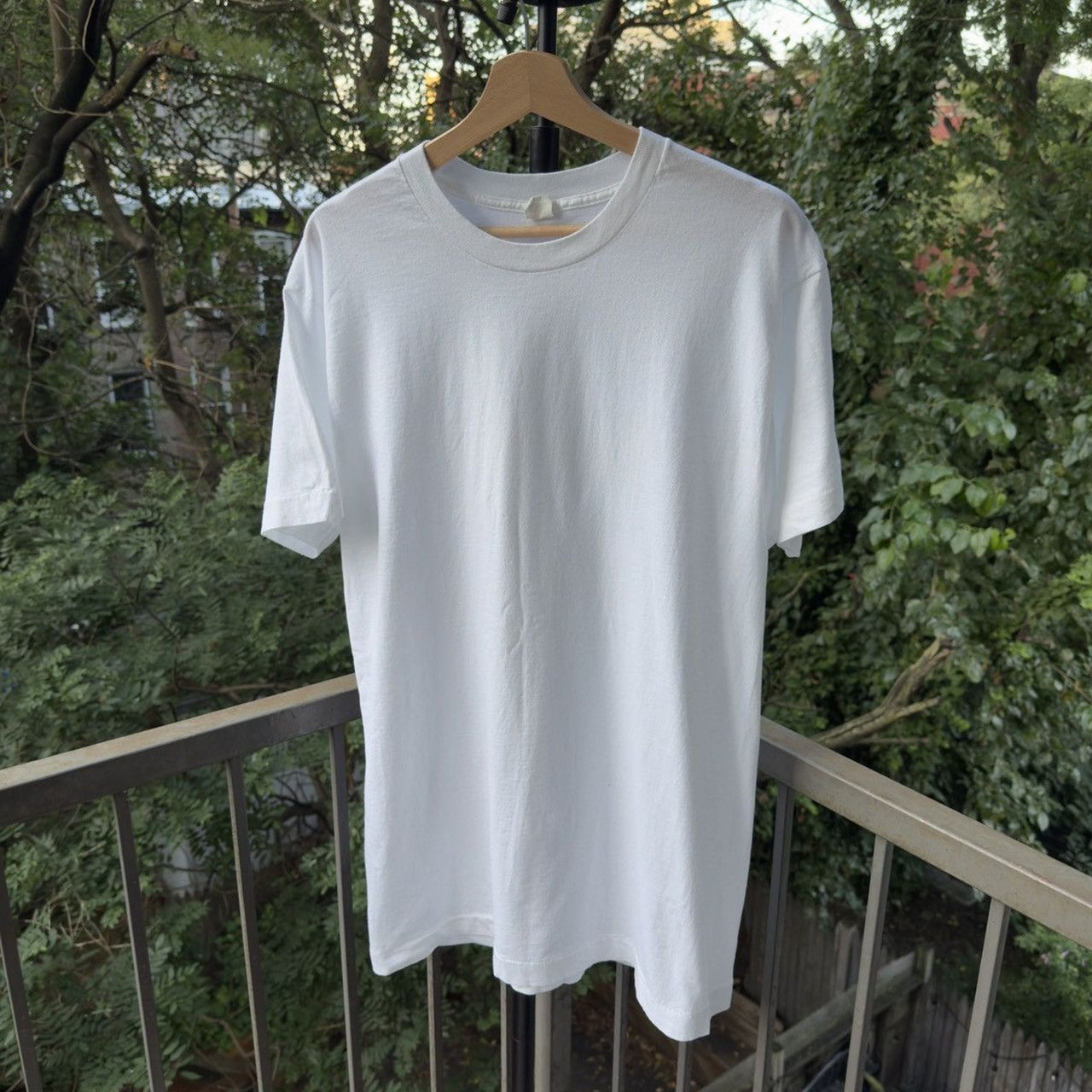 1980s Blank White Paper Thin Tee