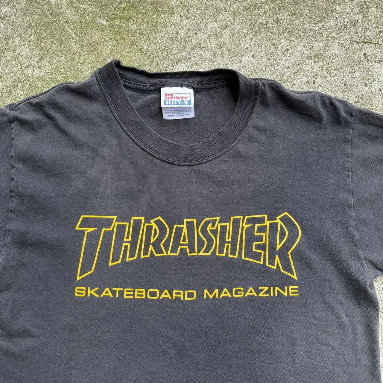 1990年代のスラッシャー フェード スケートTシャツ