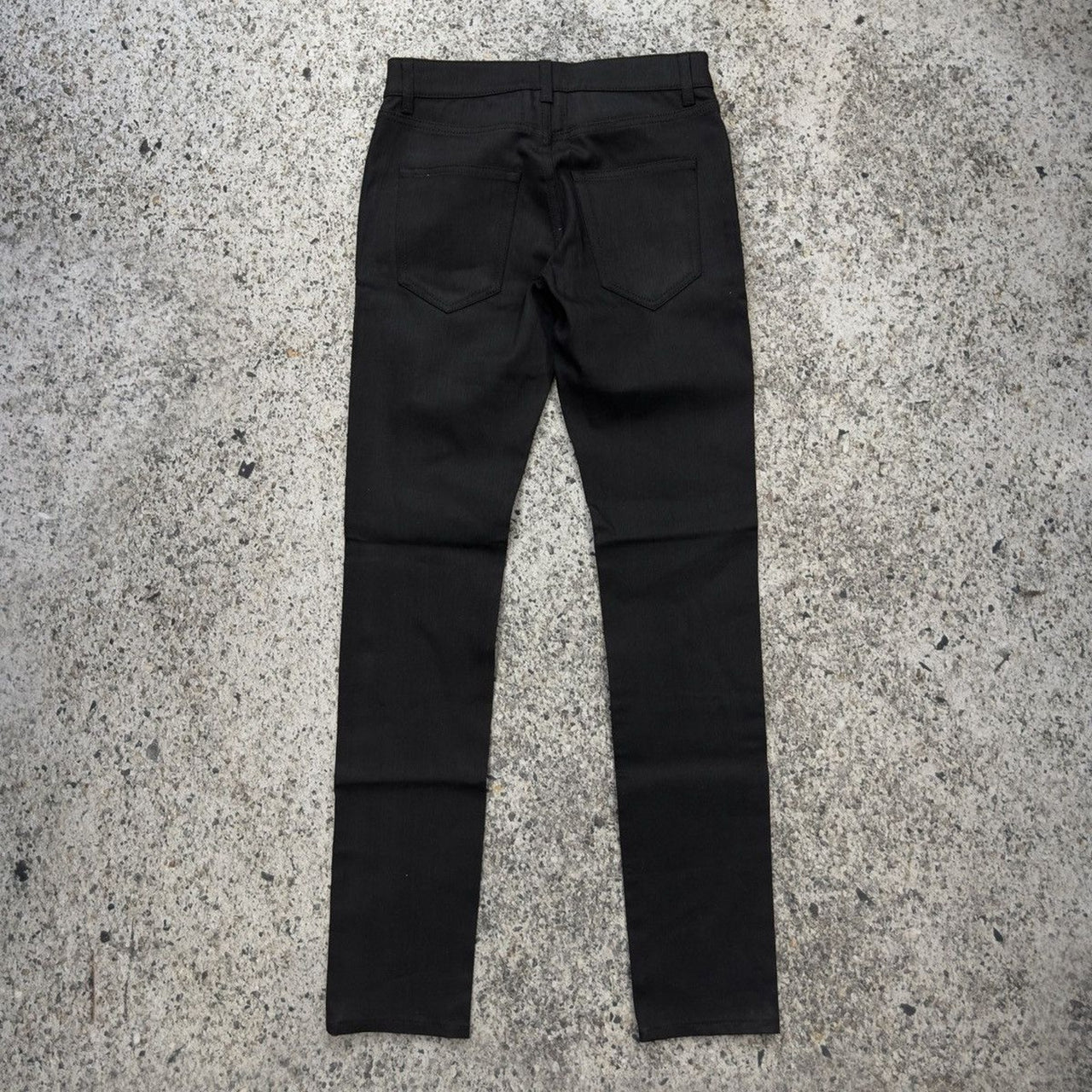 Saint Laurent Paris Hedi Slimane 2016 D02 Low Waist Black Raw Denim