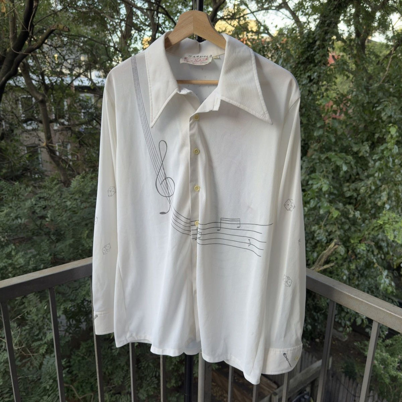 1970s Music Print Art Shirt