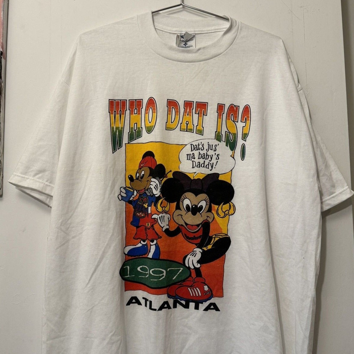 CAMISETA DE PARODÍA DE MICKEY FREAKNIK DE ATLANTA DE 1997