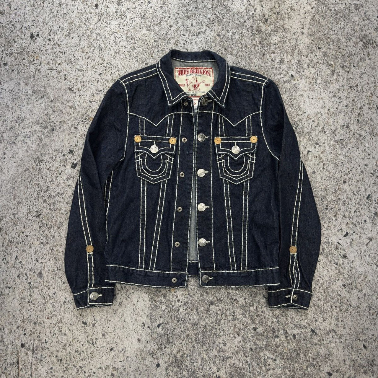 Chaqueta vaquera con lavado oscuro Jimmy Super T de True Religion