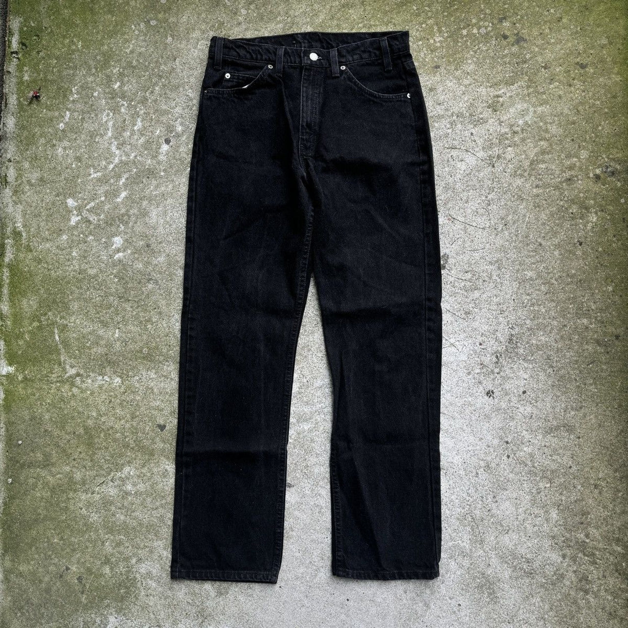 Vaqueros Levi's 505 con lengüeta naranja de la década de 1990