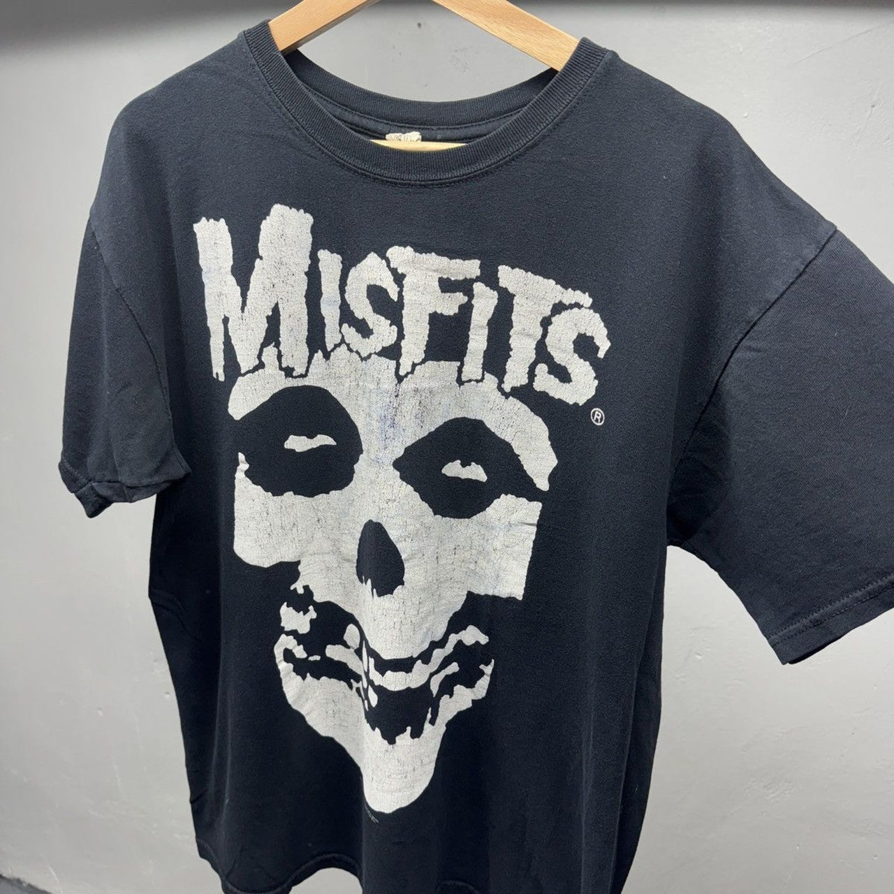 2002 Faded Misfits Crimson Skull Tee