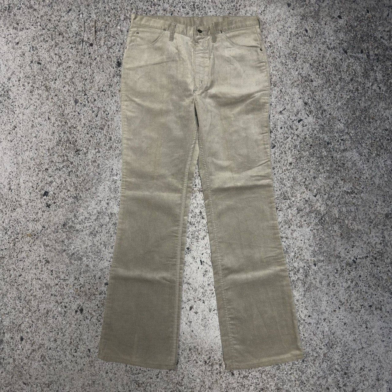 1970年代のラングラー モールスキン ベルボトム フレアパンツ