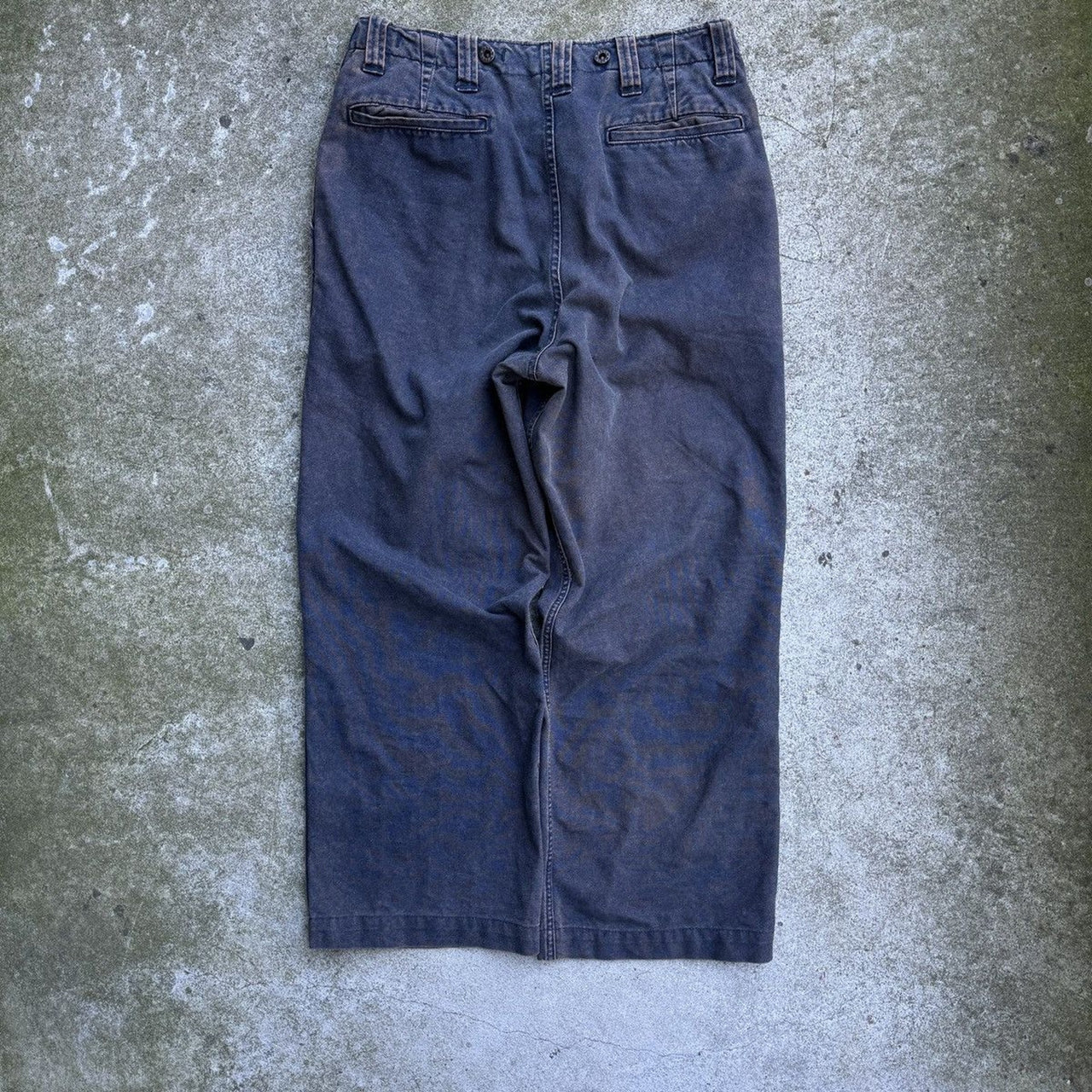 BLUE BLUE SEILIN WE NEVER CHANGE FADED CANVAS WORK PANTS