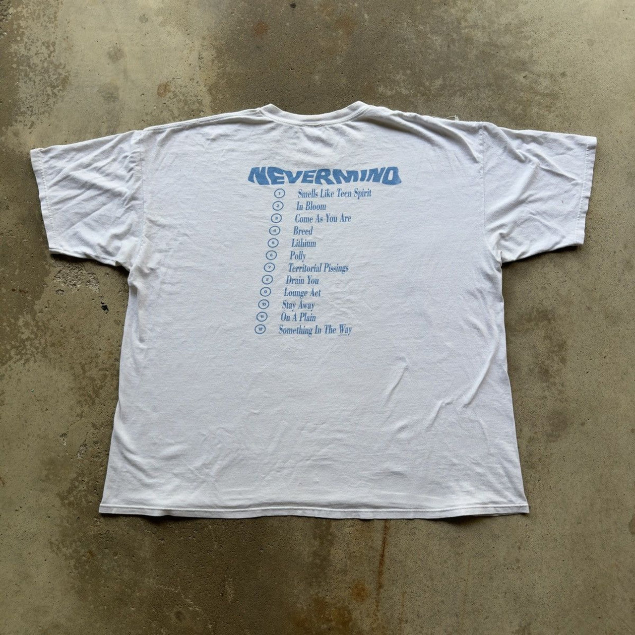 2002 ニルヴァーナ ネヴァーマインド スラッシュド アルバム プロモーション T シャツ