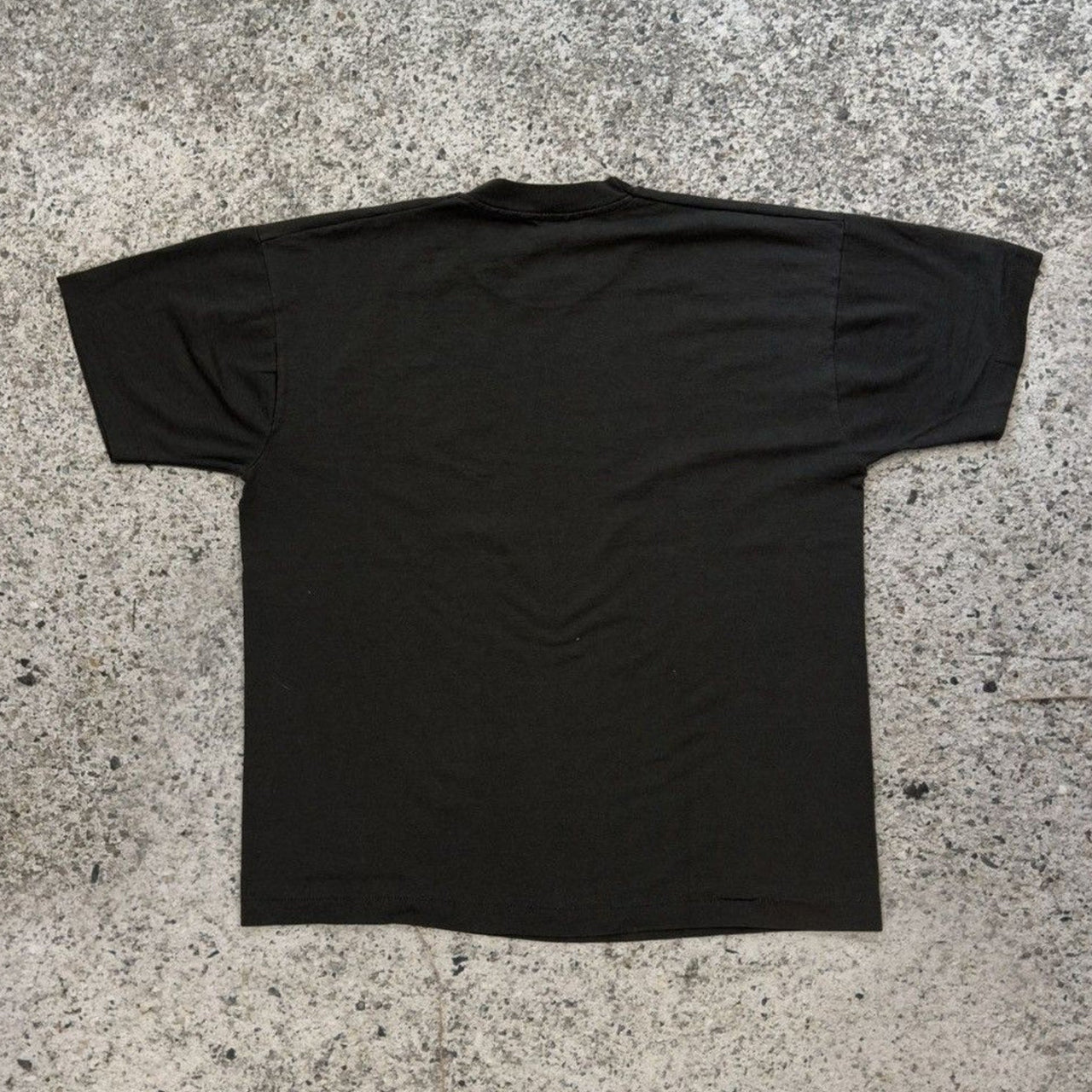 1990年代のスクリーンスターのブラック無地Tシャツ