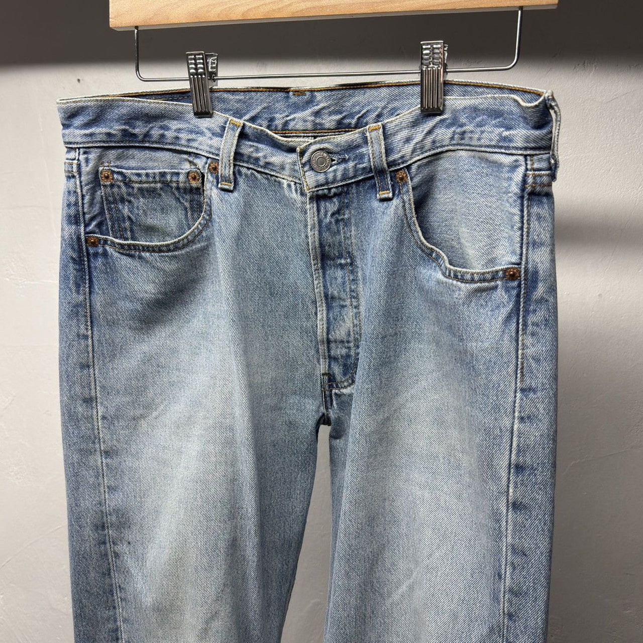 1990s Levi's 501 Faded Distressed Jeans - Made in USA