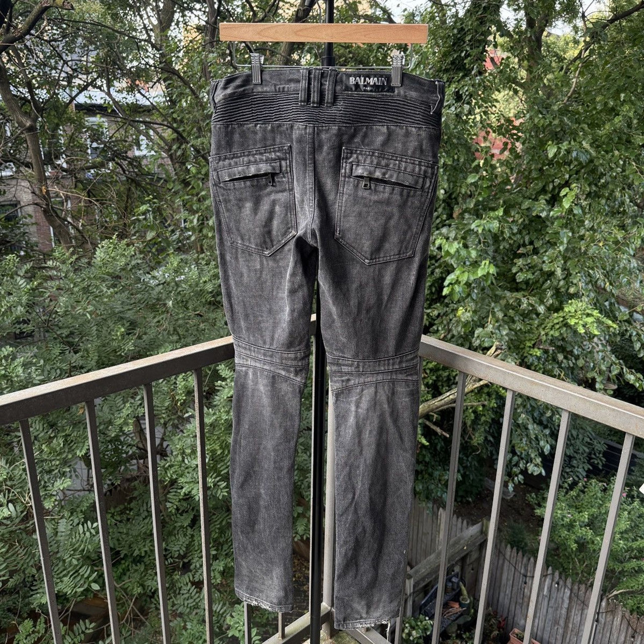 Balmain AW10 Decarnin Distressed Biker Moto Jeans Japan