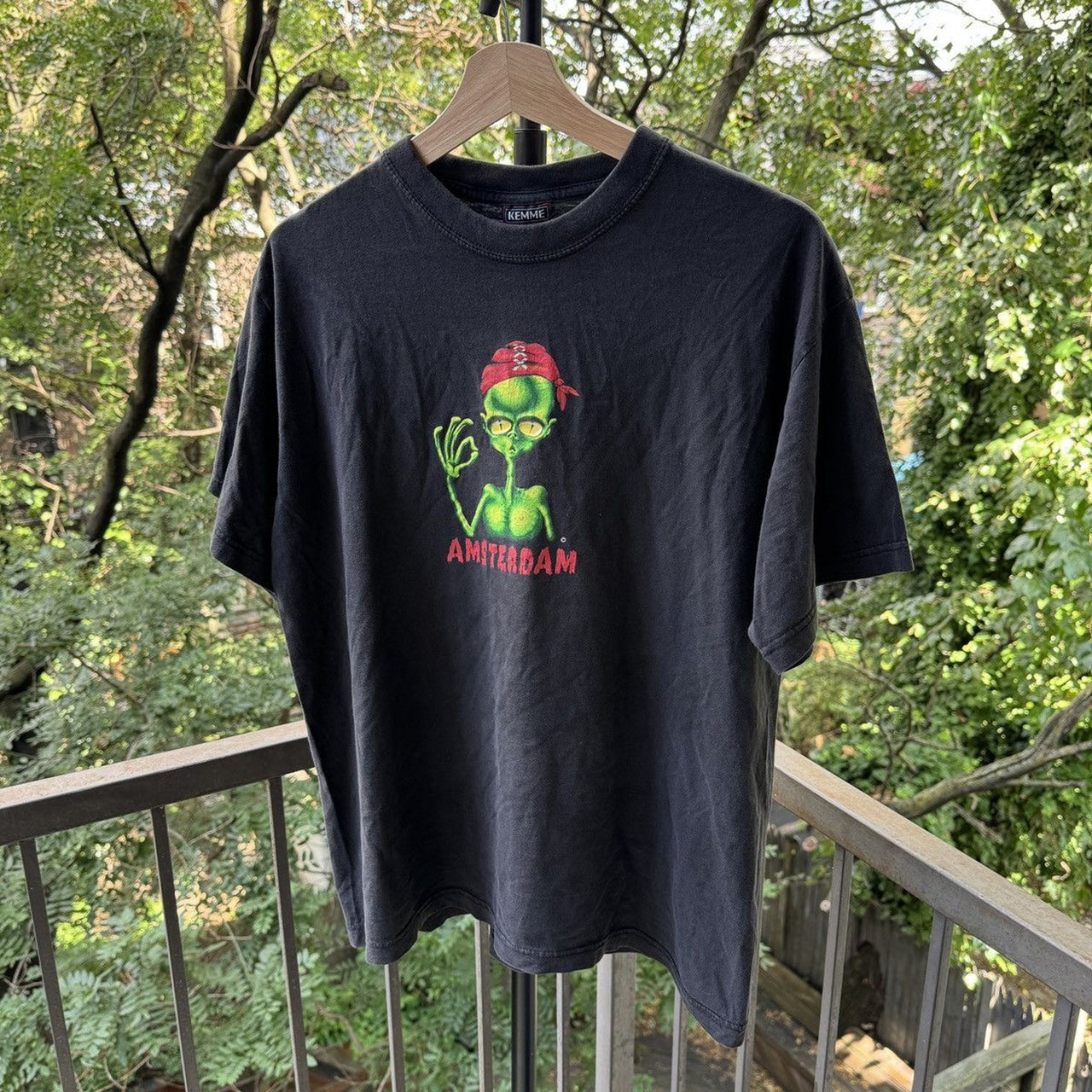 1990s Amsterdam Alien Faded Tee
