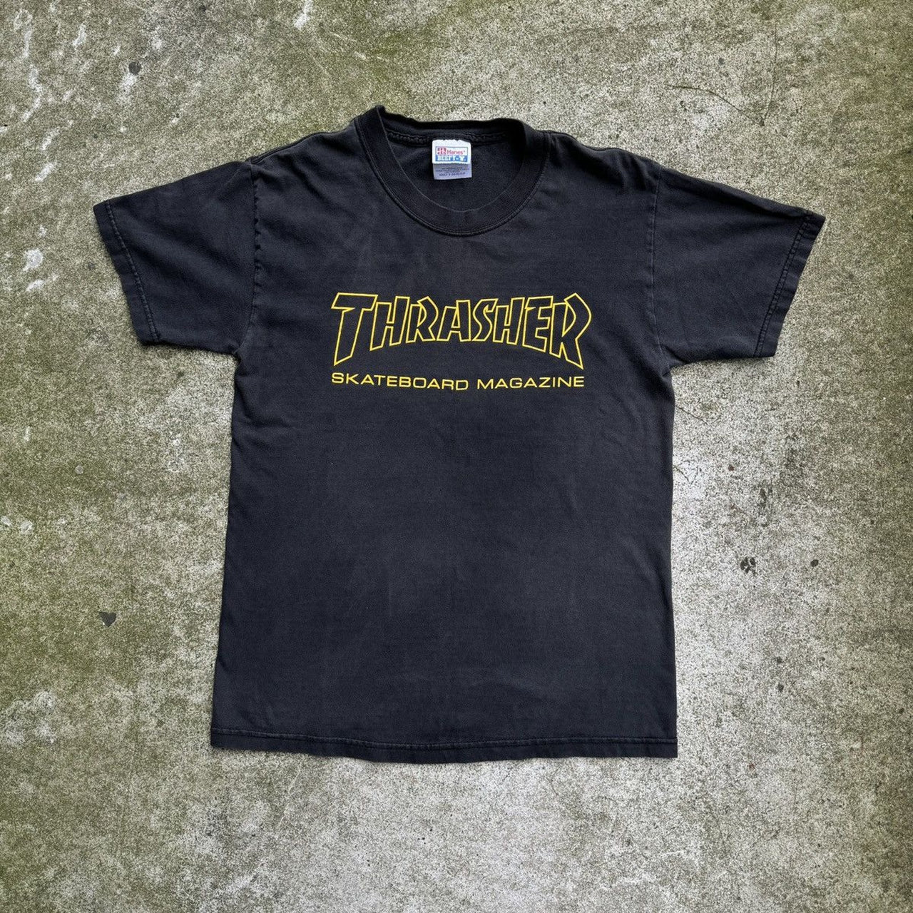1990年代のスラッシャー フェード スケートTシャツ