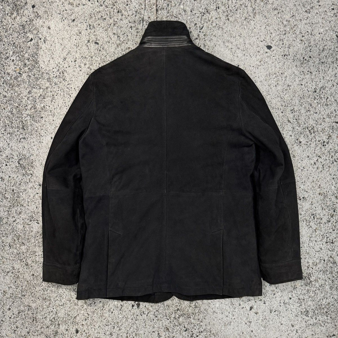 Brooks Brothers Black Heavy Suede Jacket