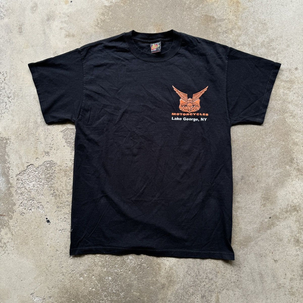 2000年代 ビッグ ジョンソン アイアン ジョンソンバイク パロディ Tシャツ