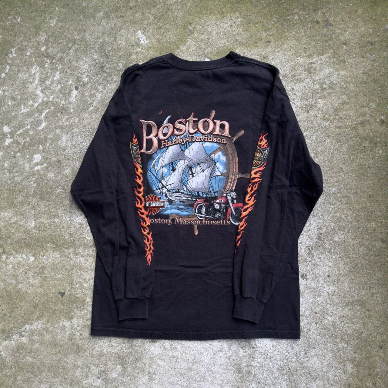 2000s Harley Davidson Flame Longsleeve