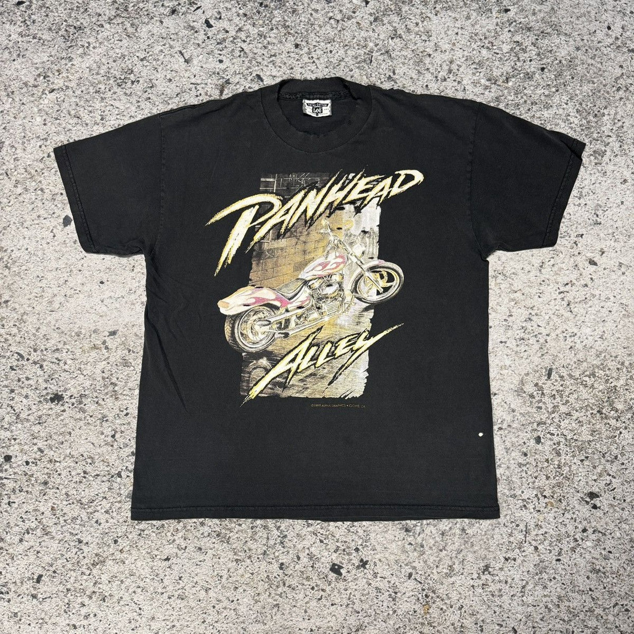 Camiseta ciclista Easyriders Faded Thrashed Panhead Alley de 1995