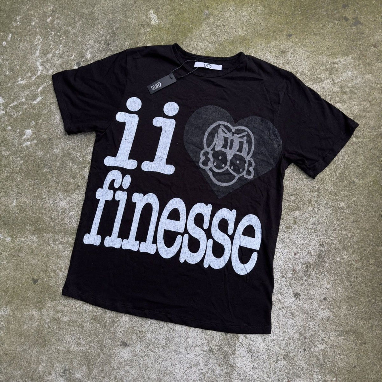 CAMISETA CHITO I HEART FINESSE DE GRAN TAMAÑO