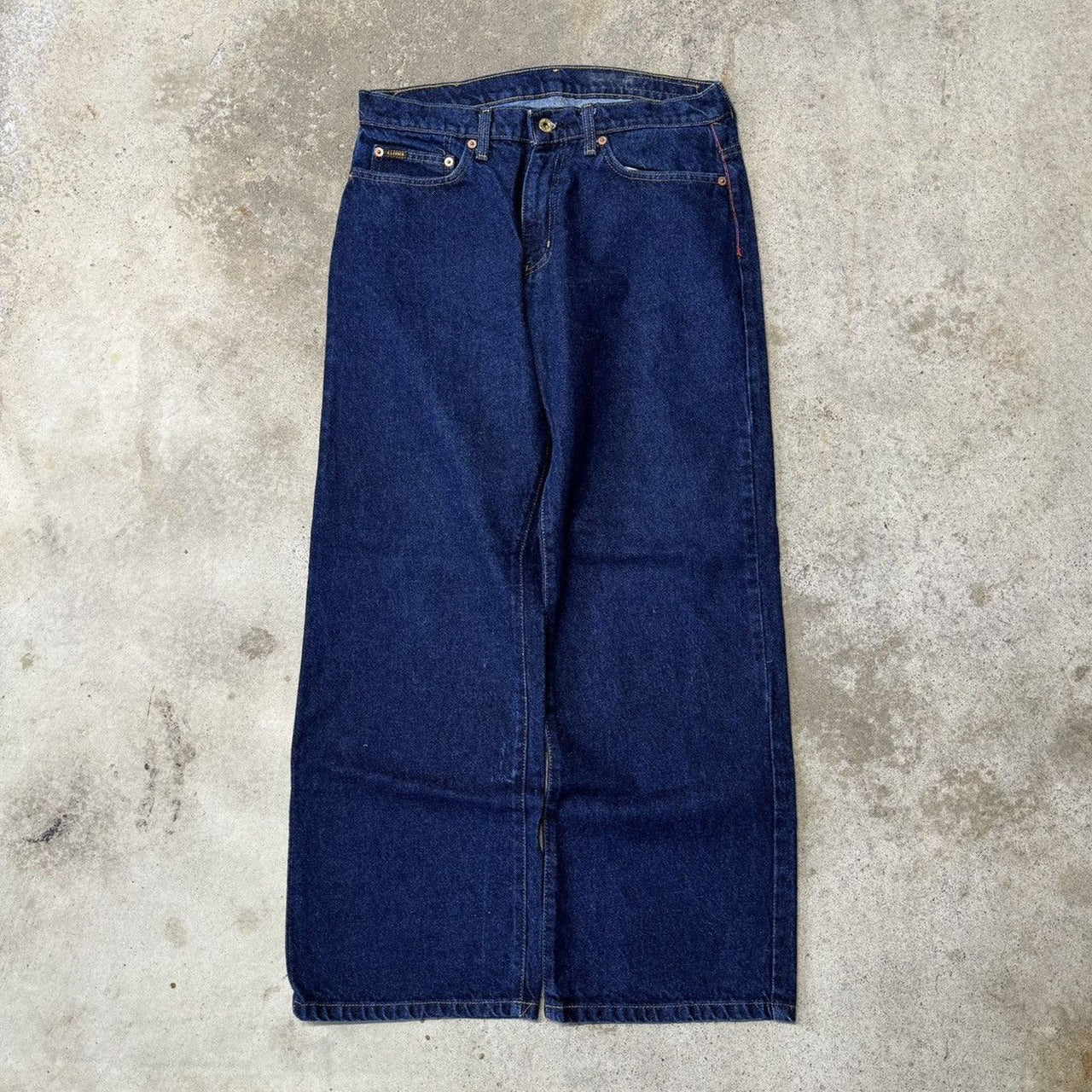 JEANS POLO RALPH LAUREN DE 2000, PANTALONES VAQUEROS DE PIERNA ANCHA Y HONDONADOS