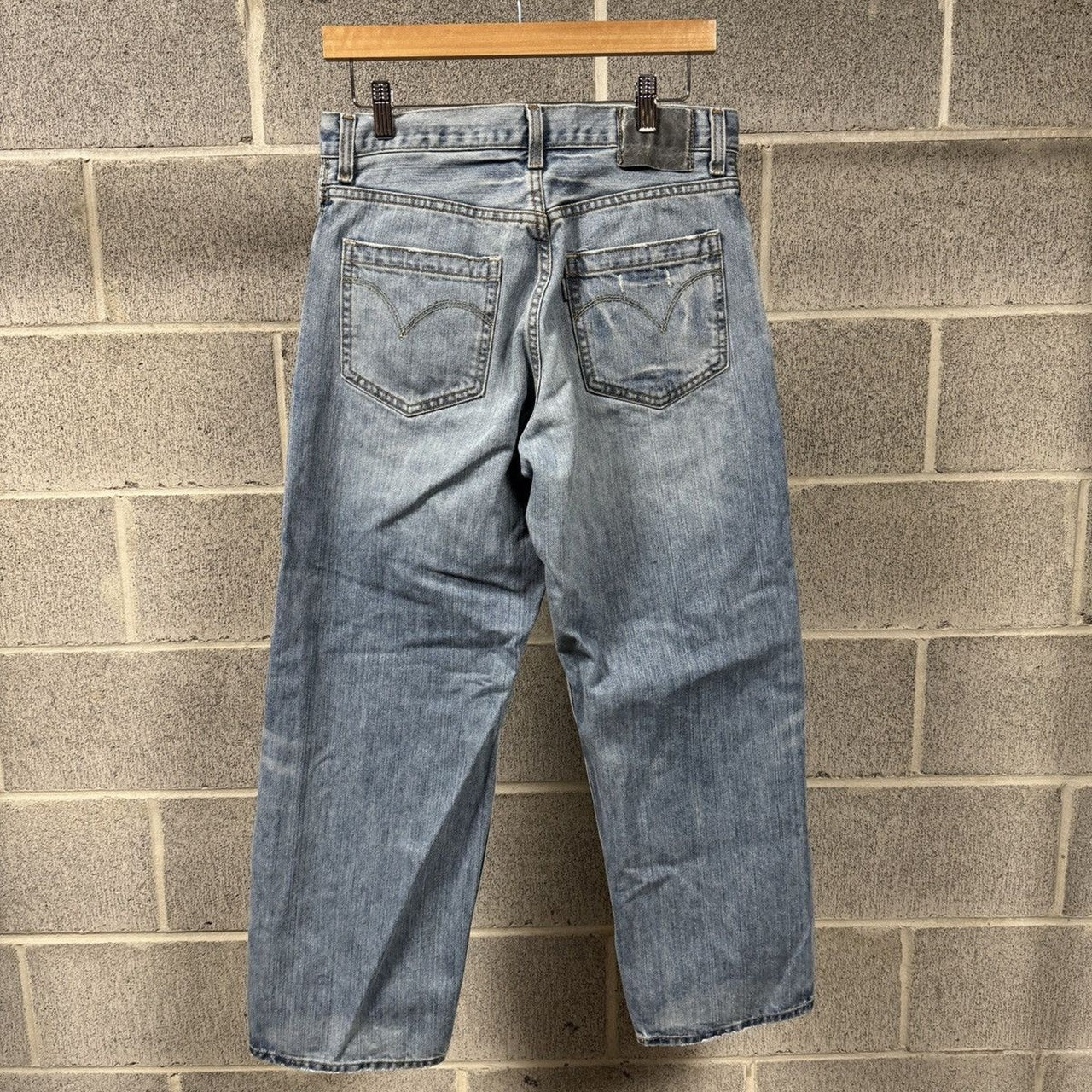 2000s Y2K Levi’s Silvertab Baggy Faded Distressed Jeans