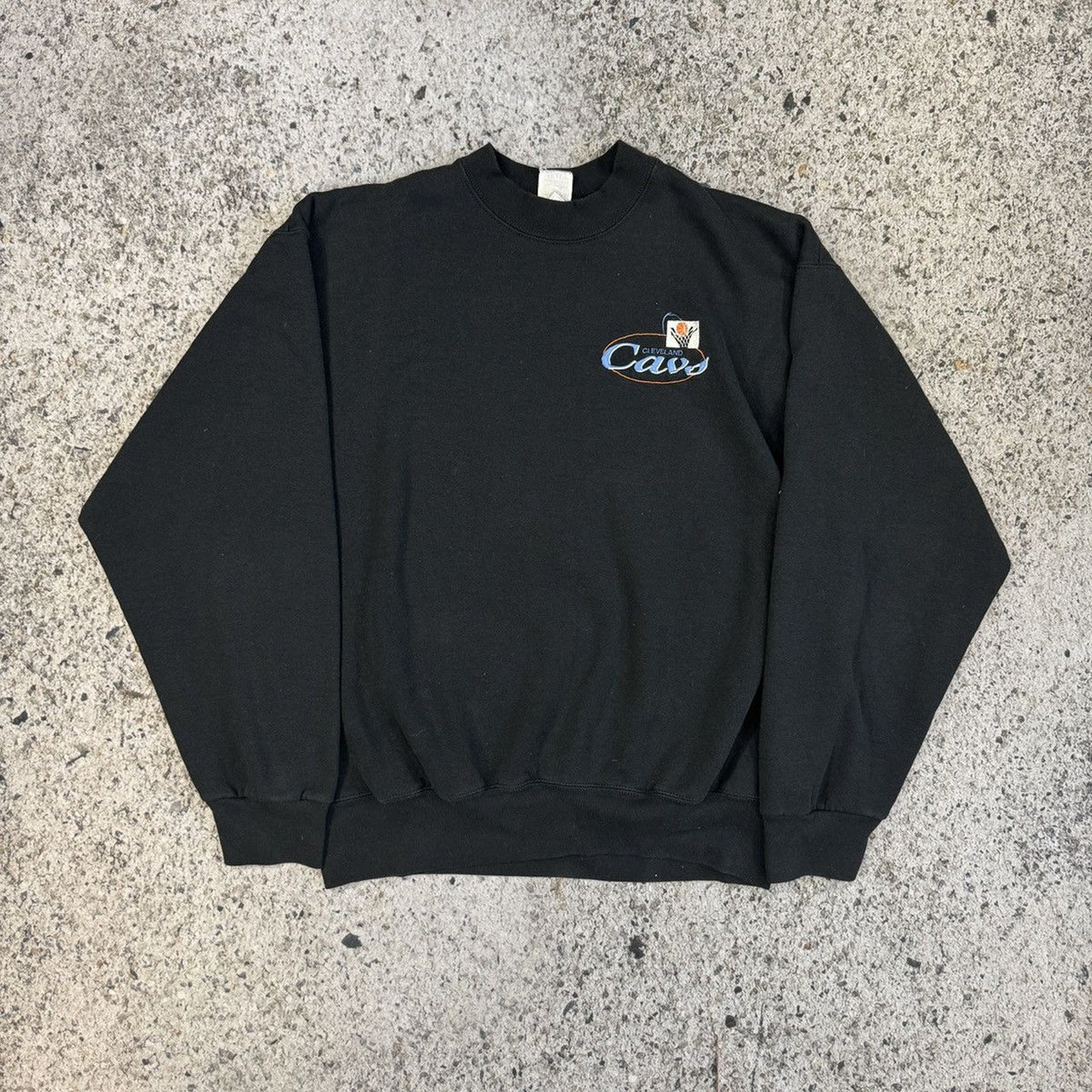Sudadera de cuello redondo de la NBA de los Cleveland Cavs de los años 90