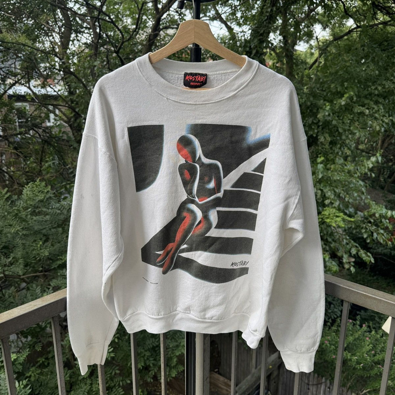 1980s Kostabi Faded Art Sweatshirt