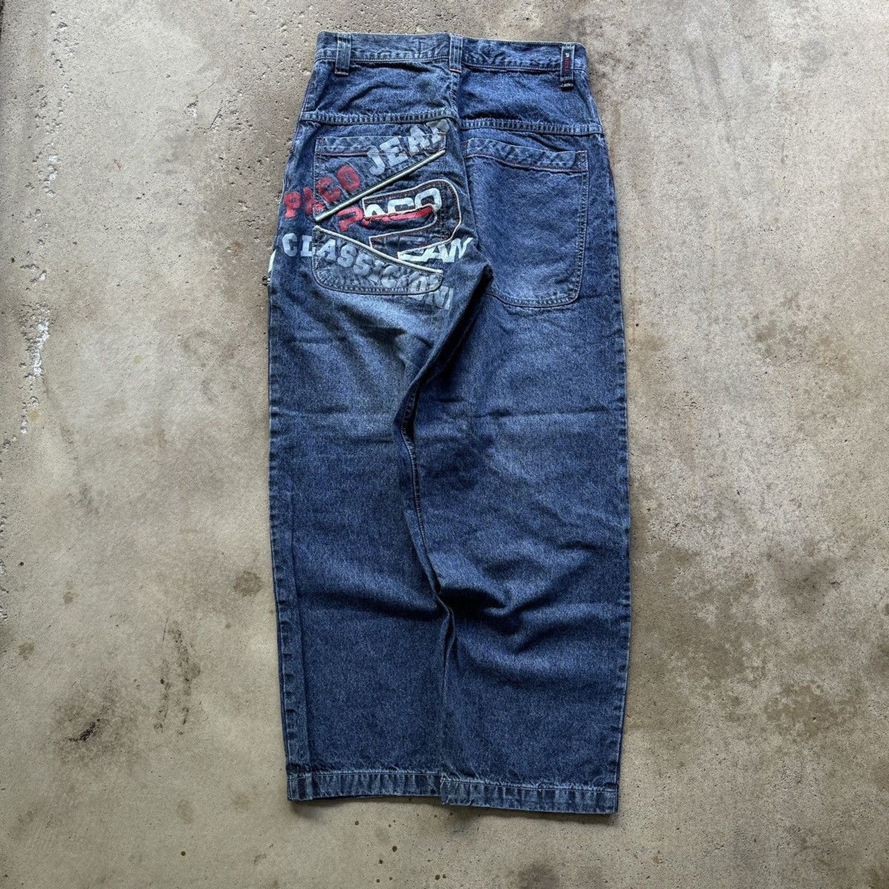 JEANS PACO Y2K DE LOS AÑOS 90 Y 2000, JEANS SKATER DE VAQUEROS HOLGADOS CON CREMALLERA