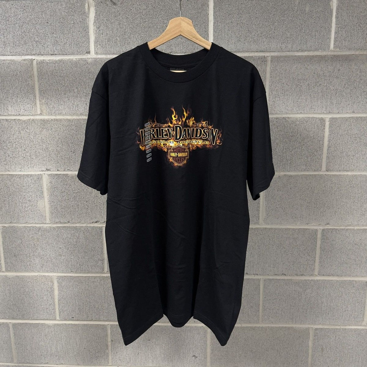 2000s Harley Davidson Flame Logo Tee