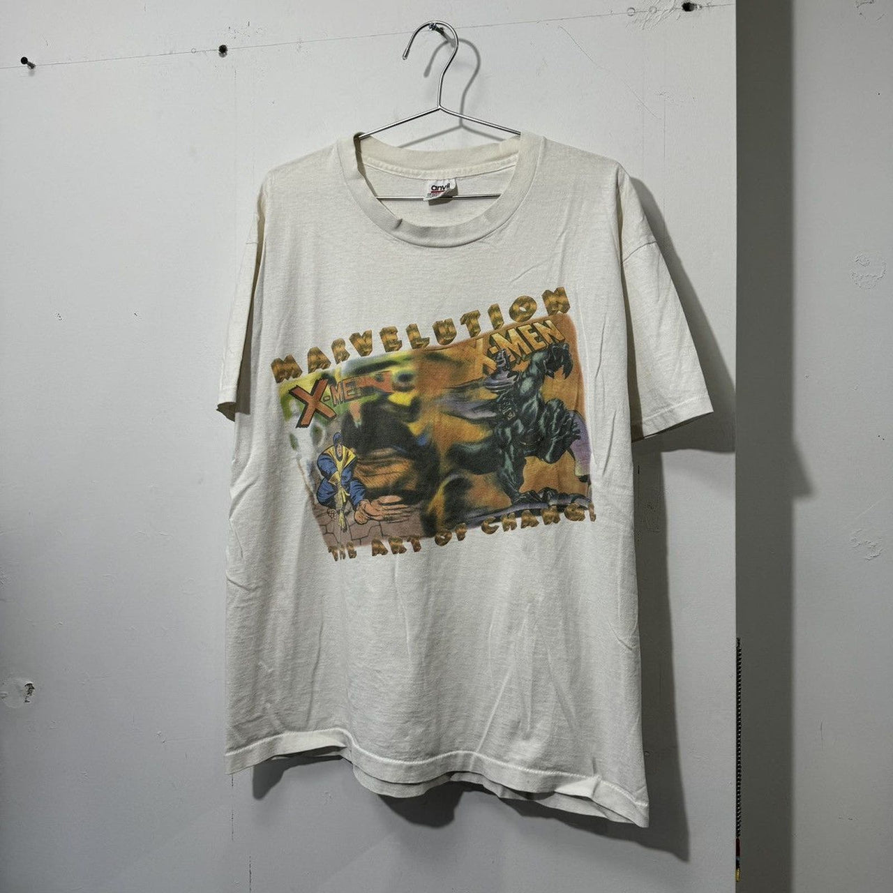 1990年代 マーベル マーベルエーション X-MEN Tシャツ スラッシュド フェード