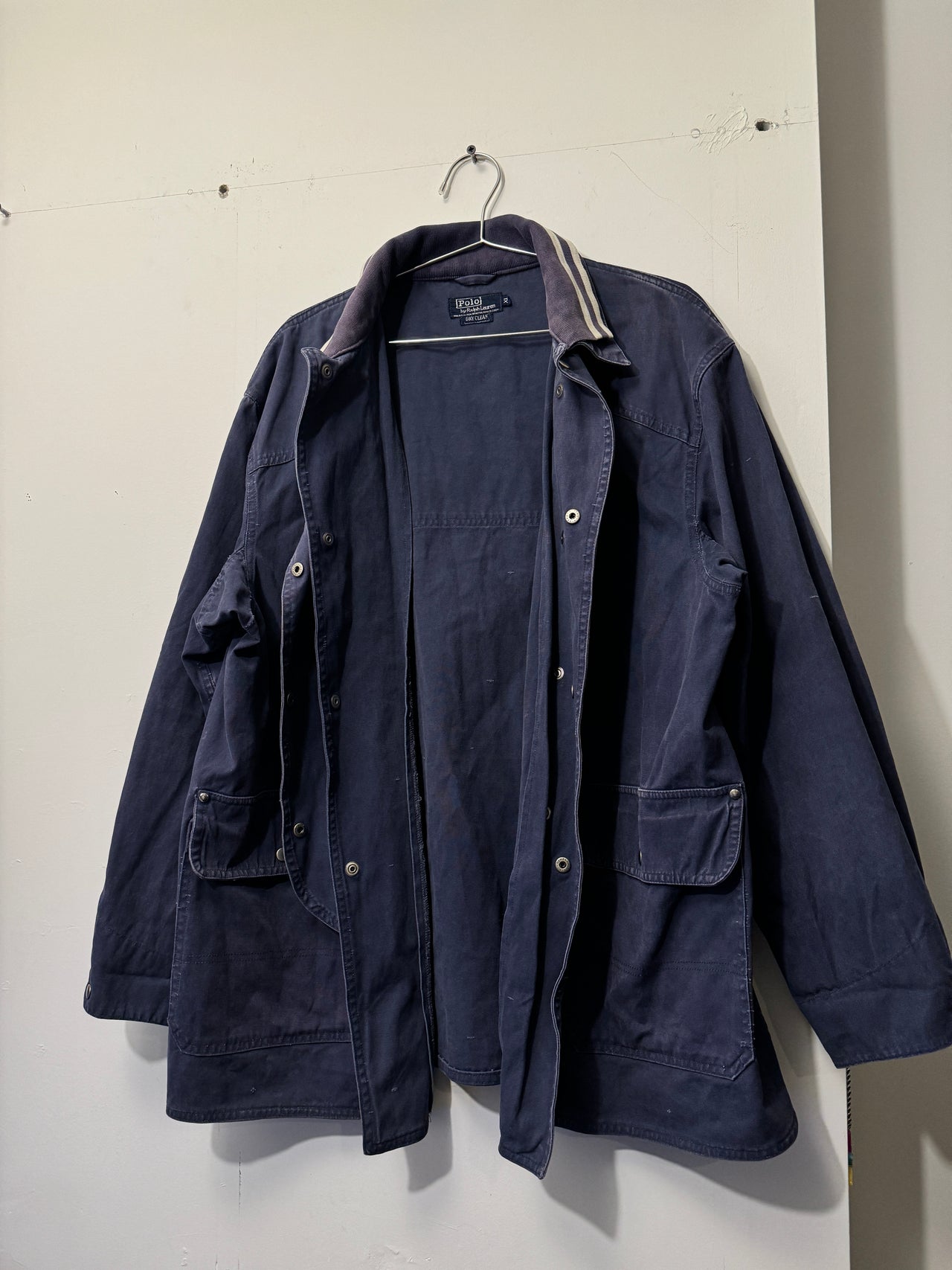 CHAQUETA DE BOMBERO DE LONA POLO RALPH LAUREN DE LOS AÑOS 80 Y 90