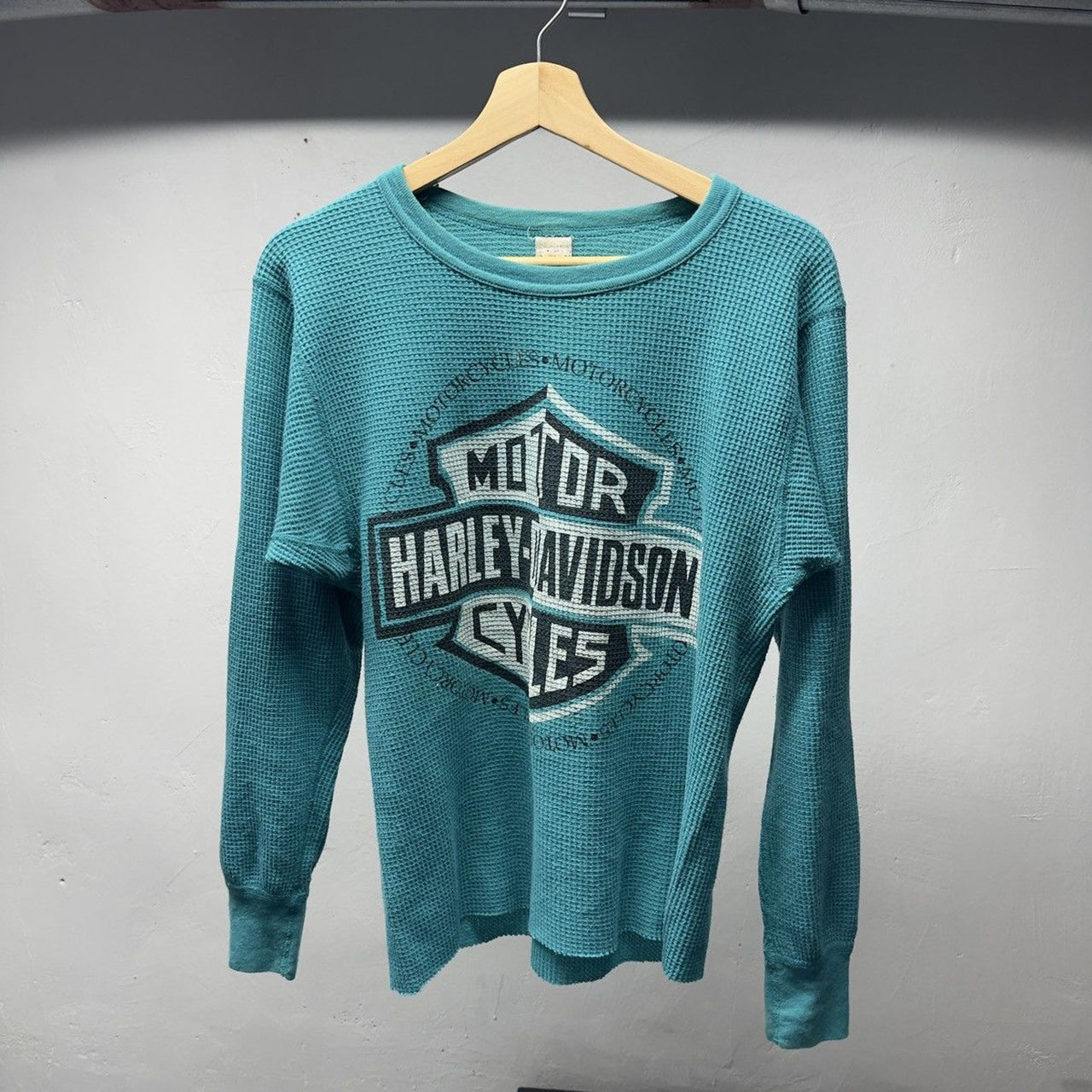 1990s Harley Davidson Faded Thermal Shirt