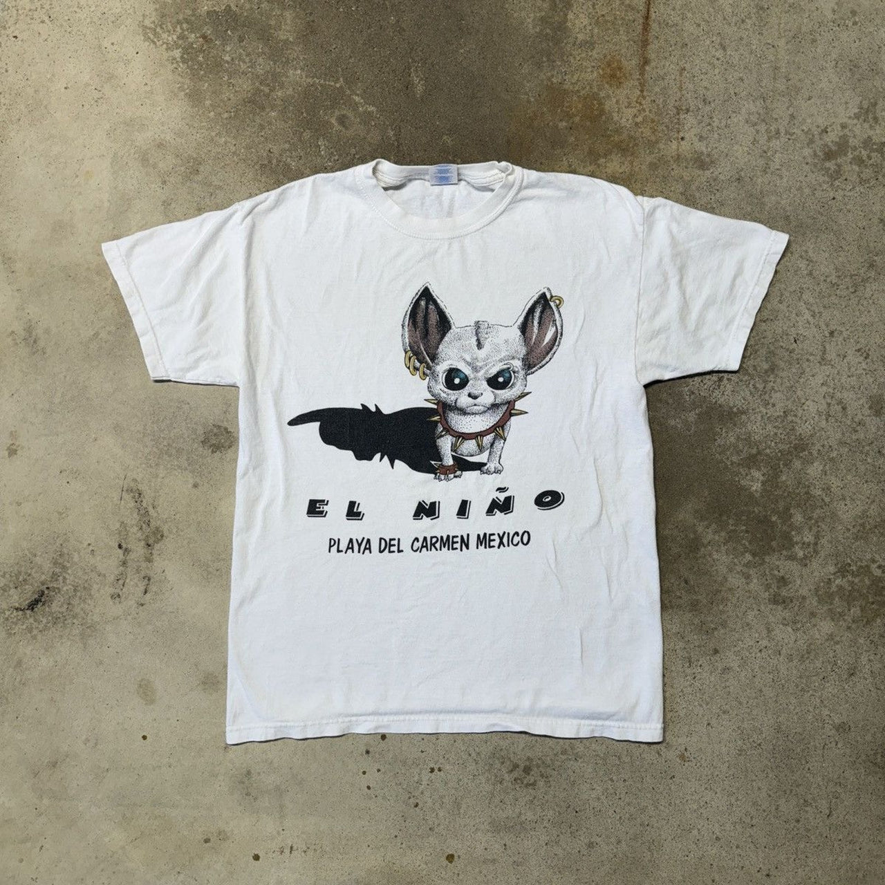 2000 年代のフェード エルニーニョ パンク チワワ犬 T シャツ