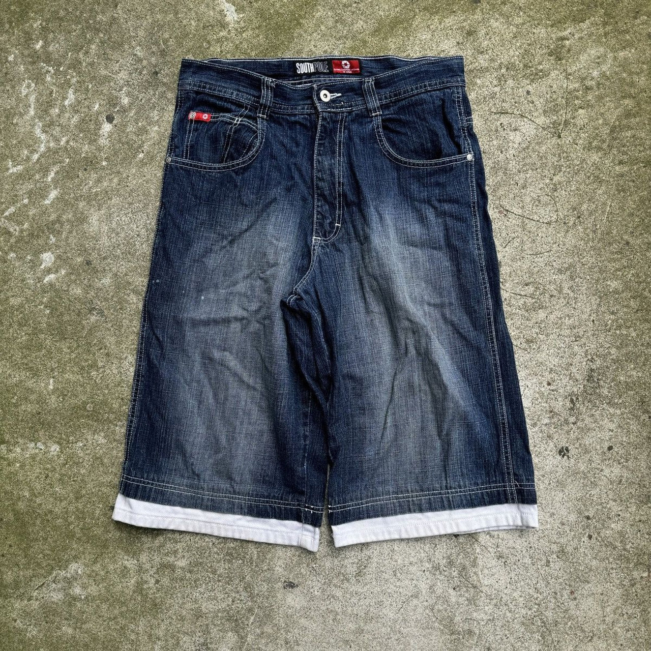 2000s Y2K Southpole Baggy Denim Jean Shorts