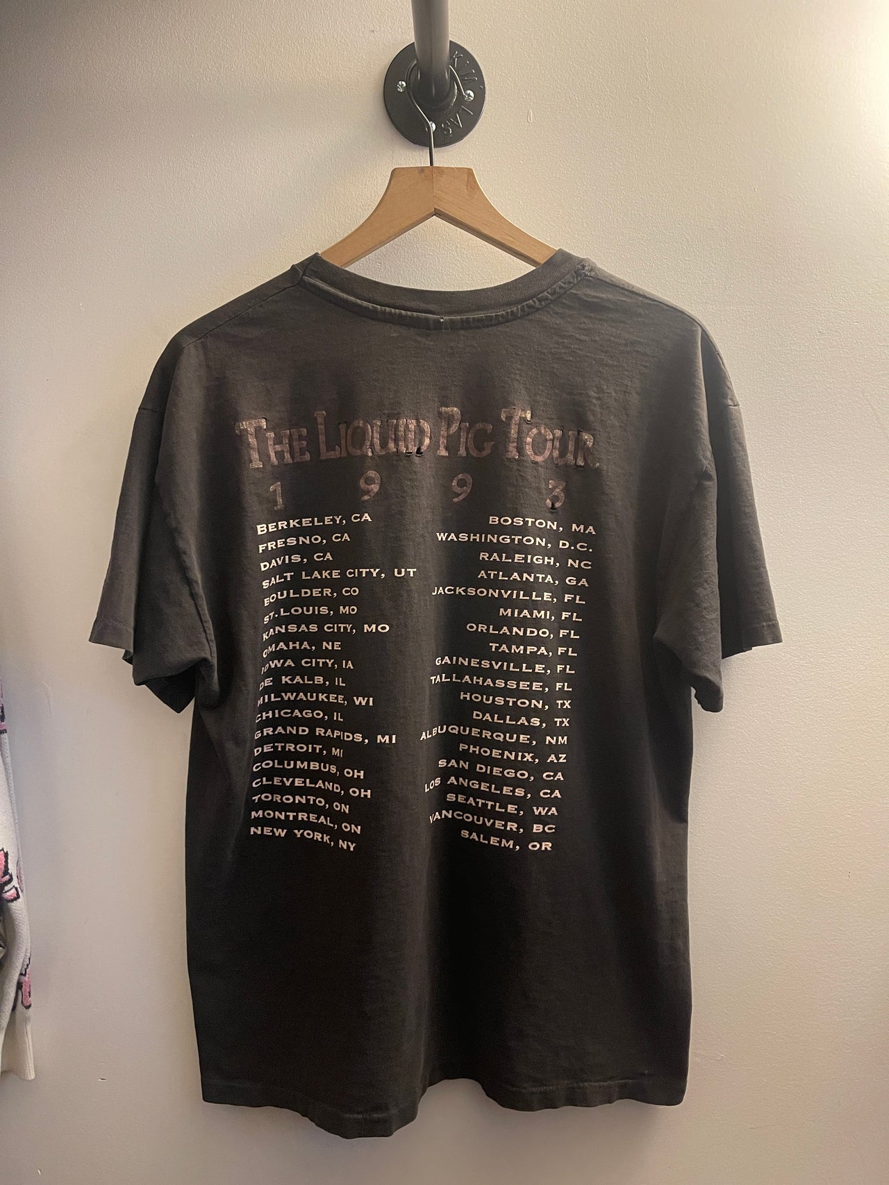 1990年代 スラッシュド プリムス リキッド ピッグ ツアー Tシャツ