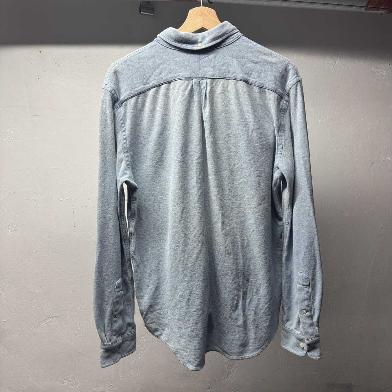 Polo Ralph Lauren Indigo Chambray Knit Work Shirt