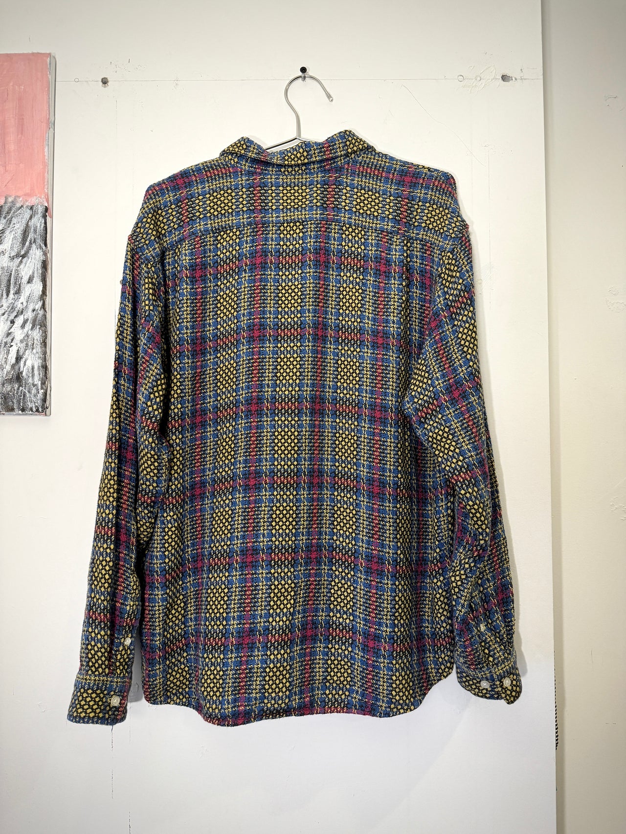 SUPREME SS23 BASKET WEAVE PLAID SHIRT