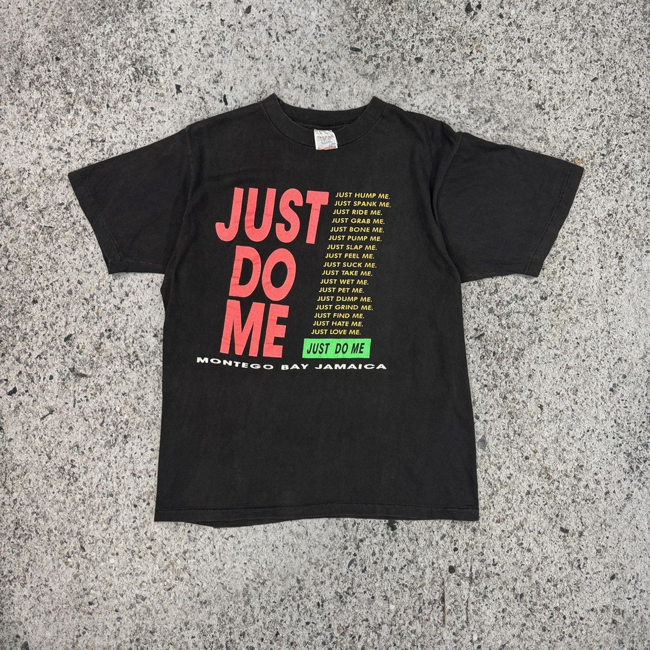 1990年代の「Just Do Me Sex」Tシャツ