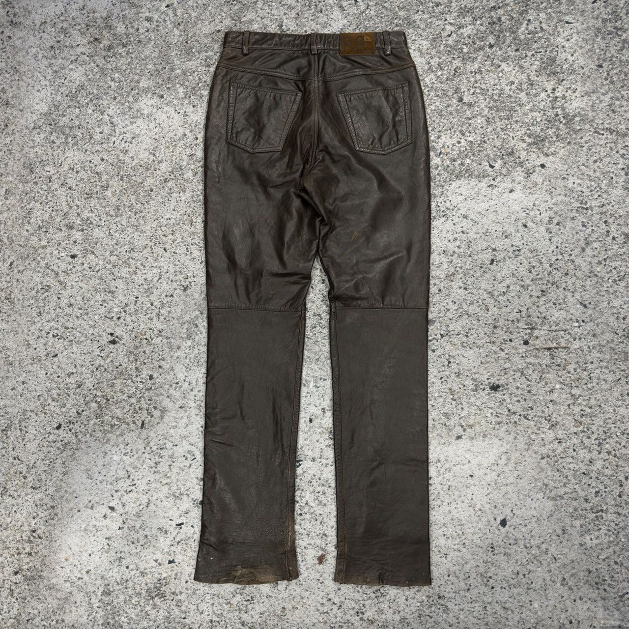 RRL Brown Leather Pants