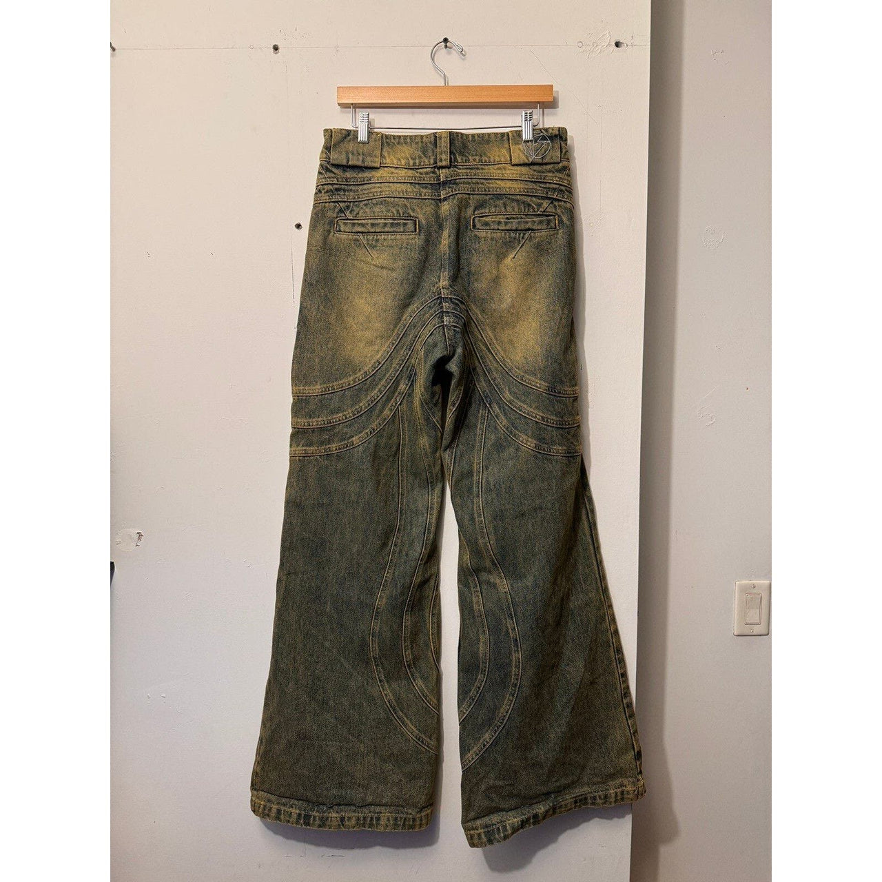 NO FAITH STUDIOS WAVE HEAVY DENIM MEDIUM 32