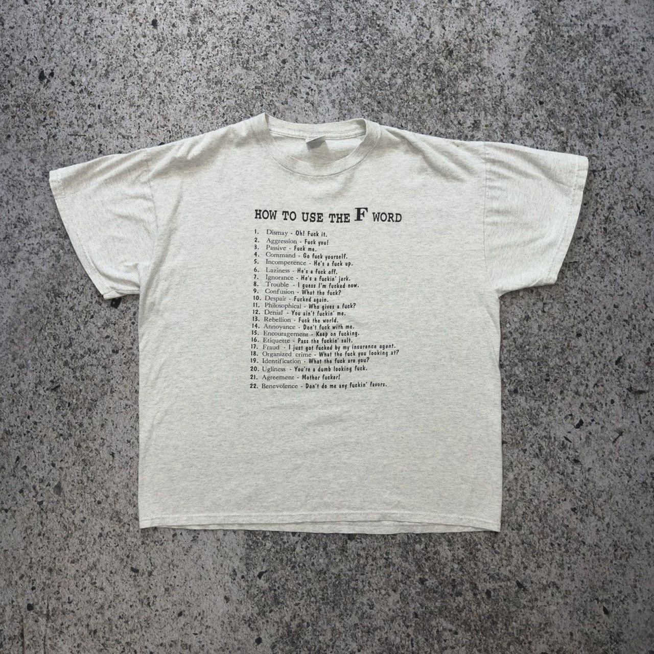 2000s How To Use The F Word Tee